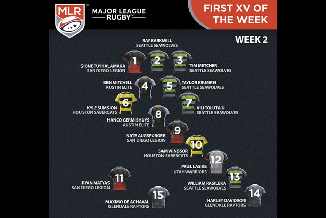 MLR Week 2 | First XV, Player of the Week