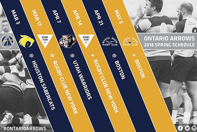 Ontario Arrows confirm Spring Schedule