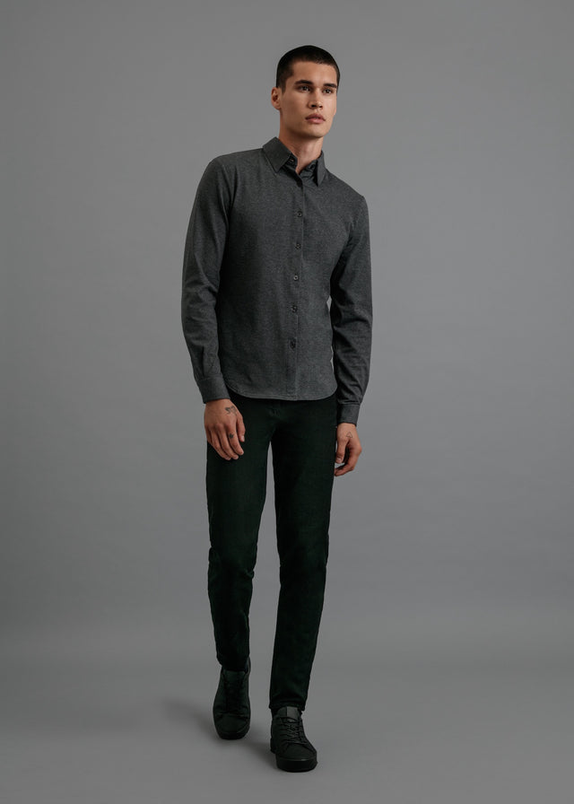 Stretch Knit Oxford Shirt