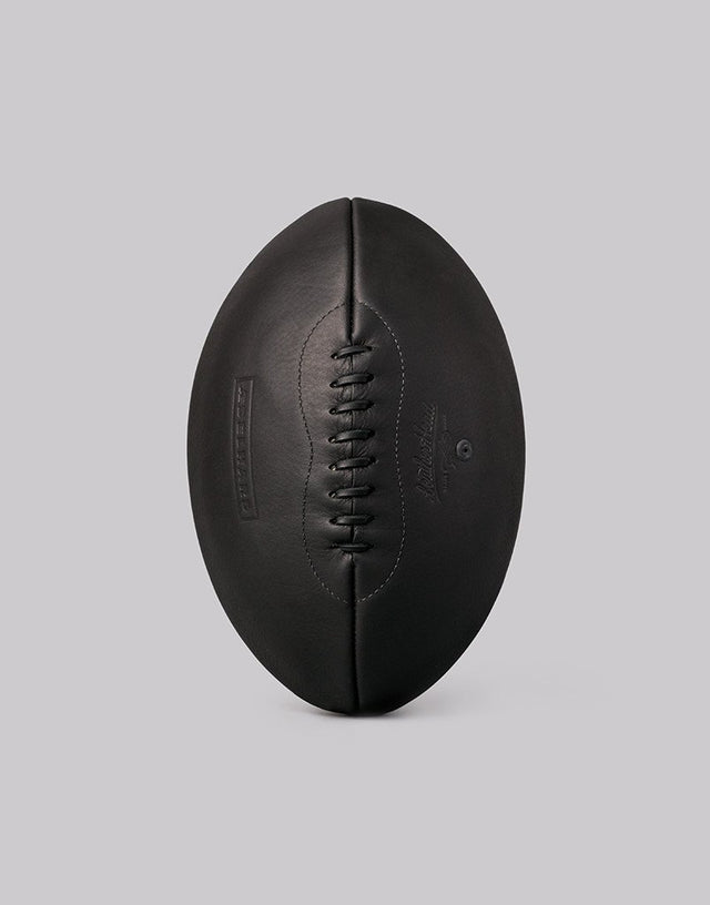 Aedelhard Hand-crafted Black Onyx Leather Rugby Ball